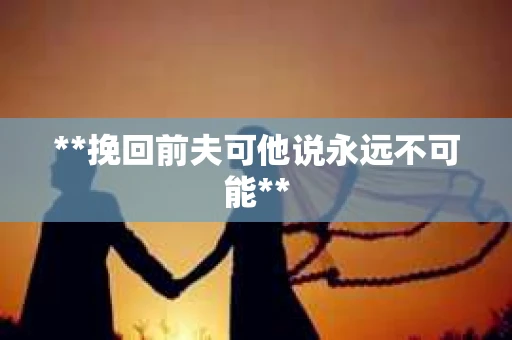 **挽回前夫可他说永远不可能**