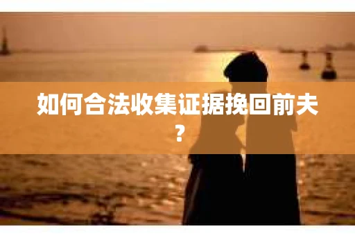 如何合法收集证据挽回前夫? 如何合法收集证据挽回前夫?