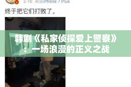 韩剧《私家侦探爱上警察》：一场浪漫的正义之战