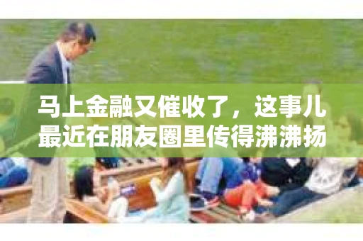 马上金融又催收了，这事儿最近在朋友圈里传得沸沸扬扬。说实话，我也有点好奇，这马上金融到底是怎么回事？催收又是怎么一回事？今天，我就来跟大家聊聊这个话题。