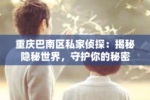 重庆巴南区私家侦探：揭秘隐秘世界，守护你的秘密