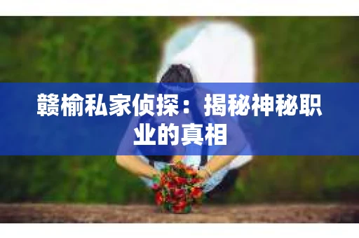 赣榆私家侦探：揭秘神秘职业的真相