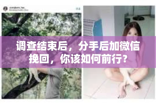 调查结束后,分手后加微信挽回,你该如何前行? 调查结束后,分手后加微信挽回,你该如何前行?