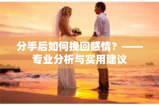 分手后如何挽回感情？——专业分析与实用建议