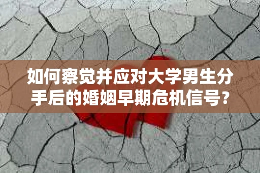 如何察觉并应对大学男生分手后的婚姻早期危机信号？
