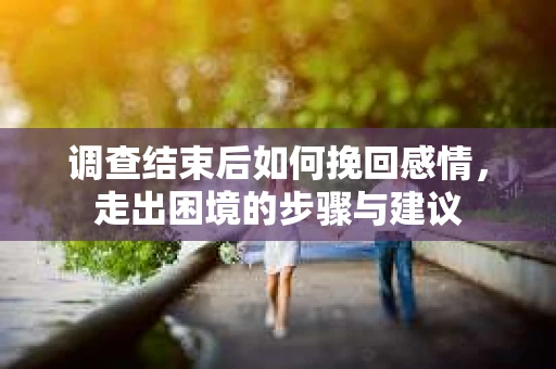 调查结束后如何挽回感情，走出困境的步骤与建议