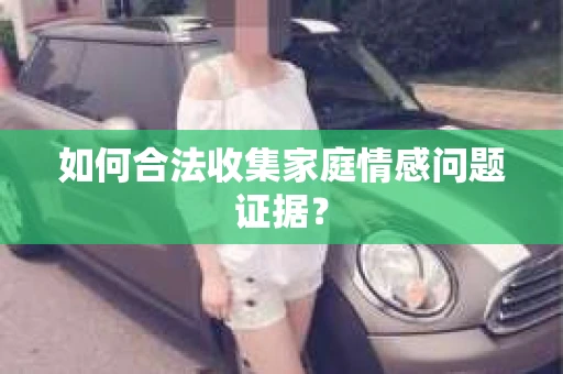 如何合法收集家庭情感问题证据？